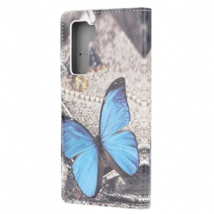 Housse Huawei P40 Lite 5G Papillon Bleu