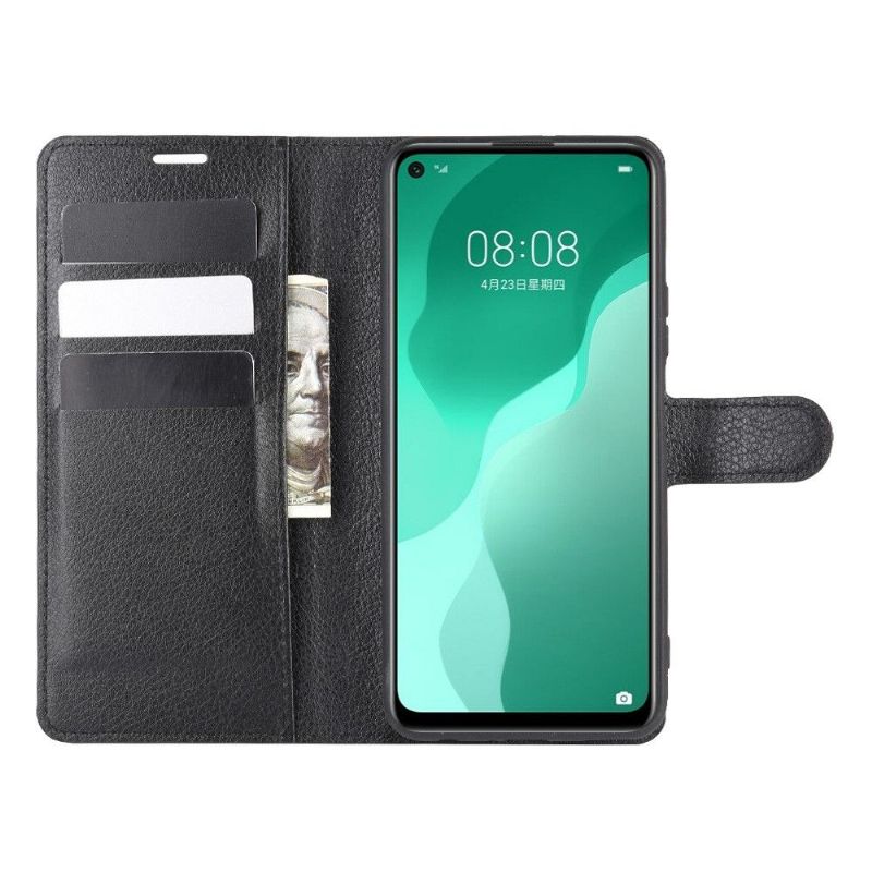 Housse Huawei P40 Lite 5G portefeuille style cuir