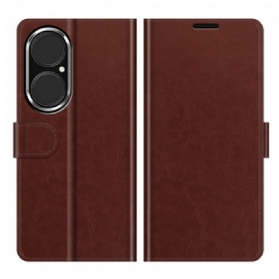 Housse Huawei P50 Style Cuir Design