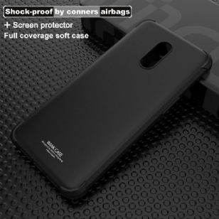 OnePlus 7 - Coque class protect - Noir métal