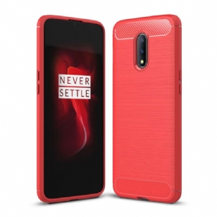 OnePlus 7 - Coque gel brossé carbone