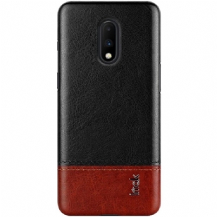 OnePlus 7- Coque imak bicolore imitation cuir