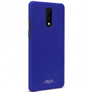 OnePlus 7 - Coque Imak finition mat + support amovible - Bleu