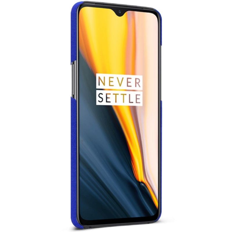 OnePlus 7 - Coque Imak finition mat + support amovible - Bleu