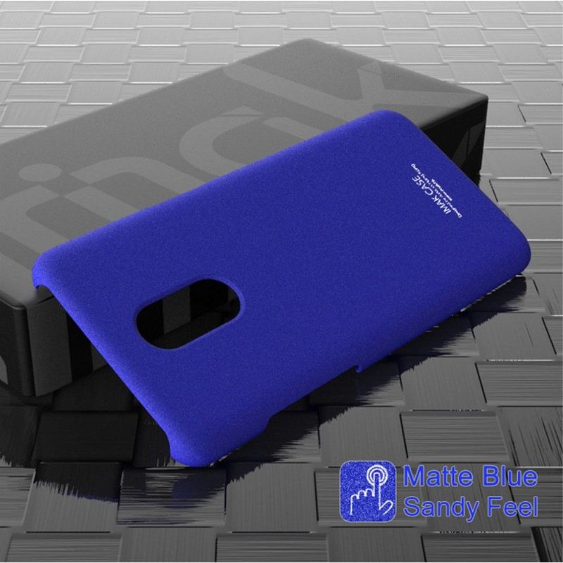 OnePlus 7 - Coque Imak finition mat + support amovible - Bleu