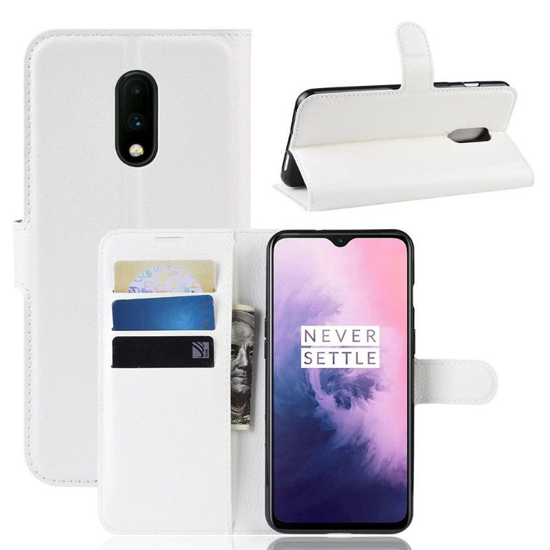 OnePlus 7 - Étui style cuir portefeuille