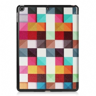 Housse iPad 9.7 2017 / 2018 Smart Cover - Carreaux Colorés