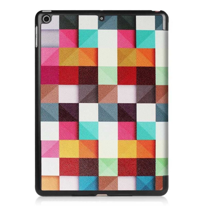 Housse iPad 9.7 2017 / 2018 Smart Cover - Carreaux Colorés