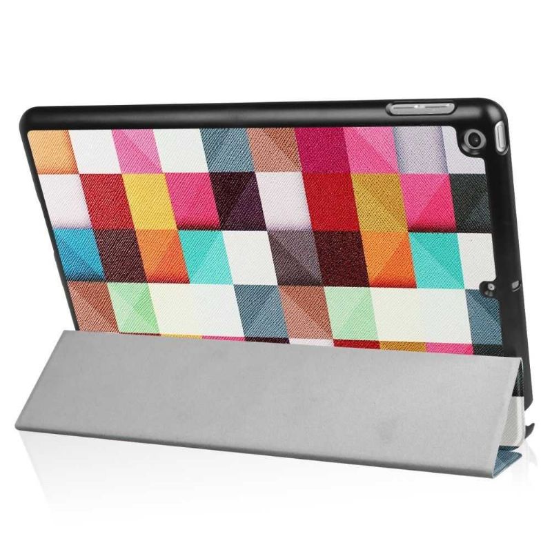 Housse iPad 9.7 2017 / 2018 Smart Cover - Carreaux Colorés