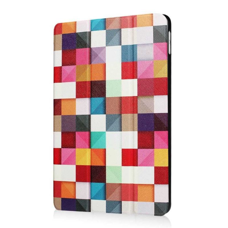 Housse iPad 9.7 2017 / 2018 Smart Cover - Carreaux Colorés