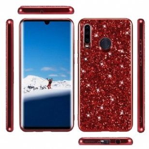 Huawei P30 Lite - Coque scintillante strass glamour