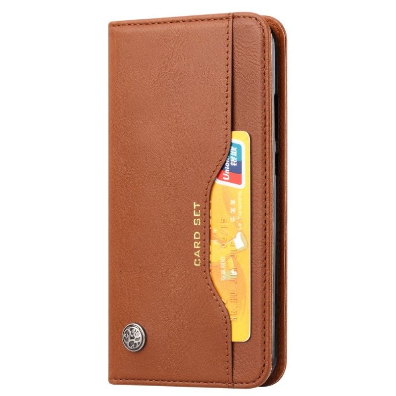 Huawei P30 Lite - Housse porte cartes cuir stand case