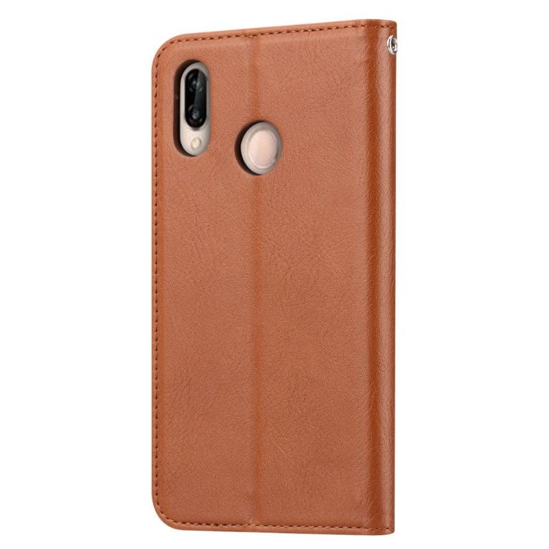 Huawei P30 Lite - Housse porte cartes cuir stand case