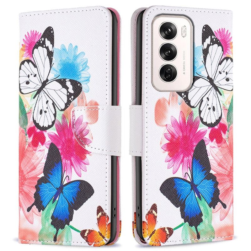 Housse Oppo Reno 12 5G Deux Papillons