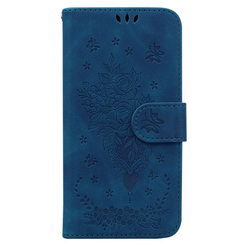 Housse Oppo Reno 12 5G Floralie à Lanière