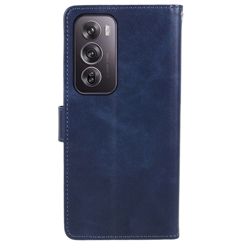 Housse Oppo Reno 12 5G Simili Cuir à Lanière