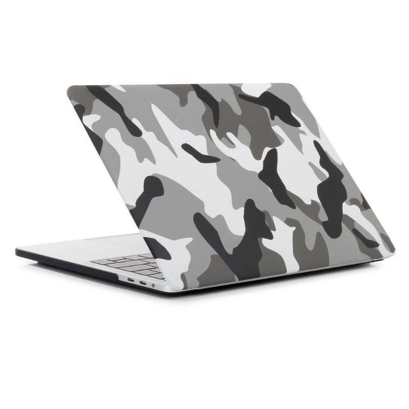 Coque MacBook Pro 13 / Touch Bar Camouflage Militaire - Gris