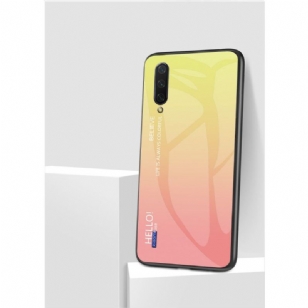 Coque Xiaomi Mi A3 dos en verre dégradé de couleurs