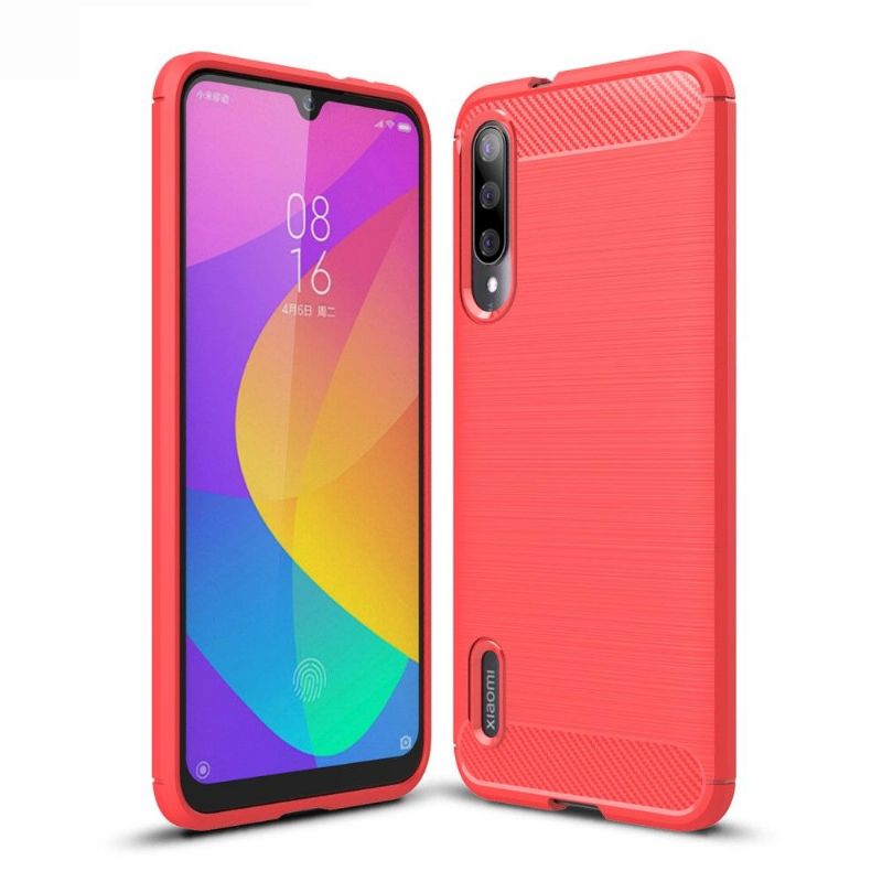 Xiaomi Mi A3 - Coque gel brossé carbone