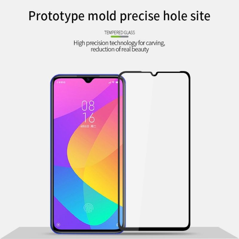 Xiaomi Mi A3 - Protection d’écran en verre trempé full size - Noir