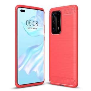 Coque Huawei P40 Pro Plus Effet Brossé Carbone