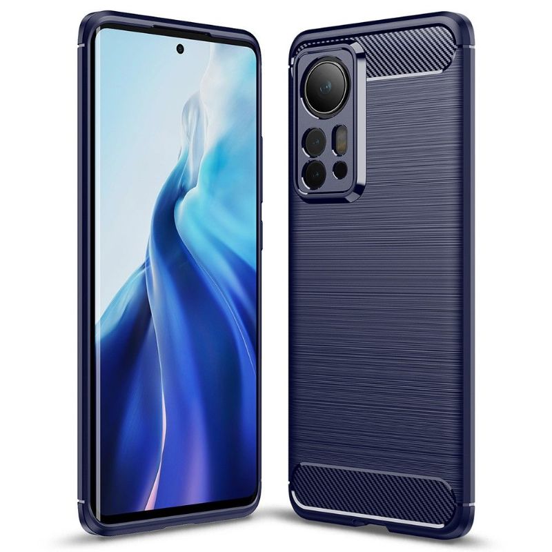 Coque Xiaomi 12 Pro effet brossé en silicone