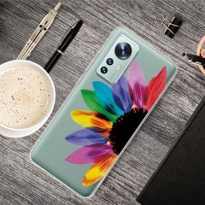 Coque Xiaomi 12 Pro Pétales de Couleurs