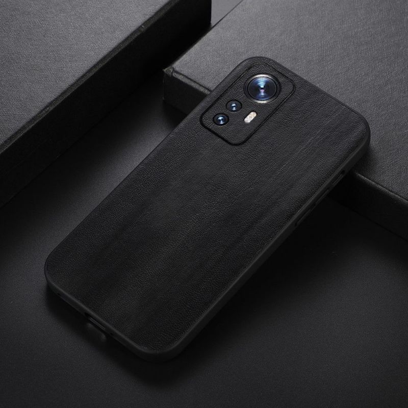 Coque Xiaomi 12 Pro REBEKA effet cuir