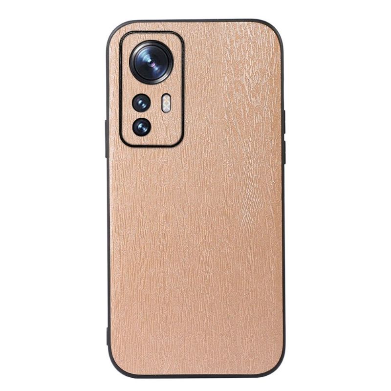 Coque Xiaomi 12 Pro Simili Cuir Effet Écorce