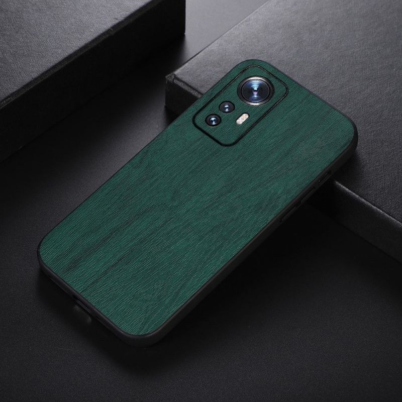 Coque Xiaomi 12 Pro Simili Cuir Effet Écorce