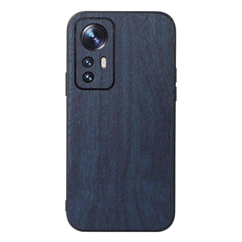 Coque Xiaomi 12 Pro Simili Cuir Effet Écorce