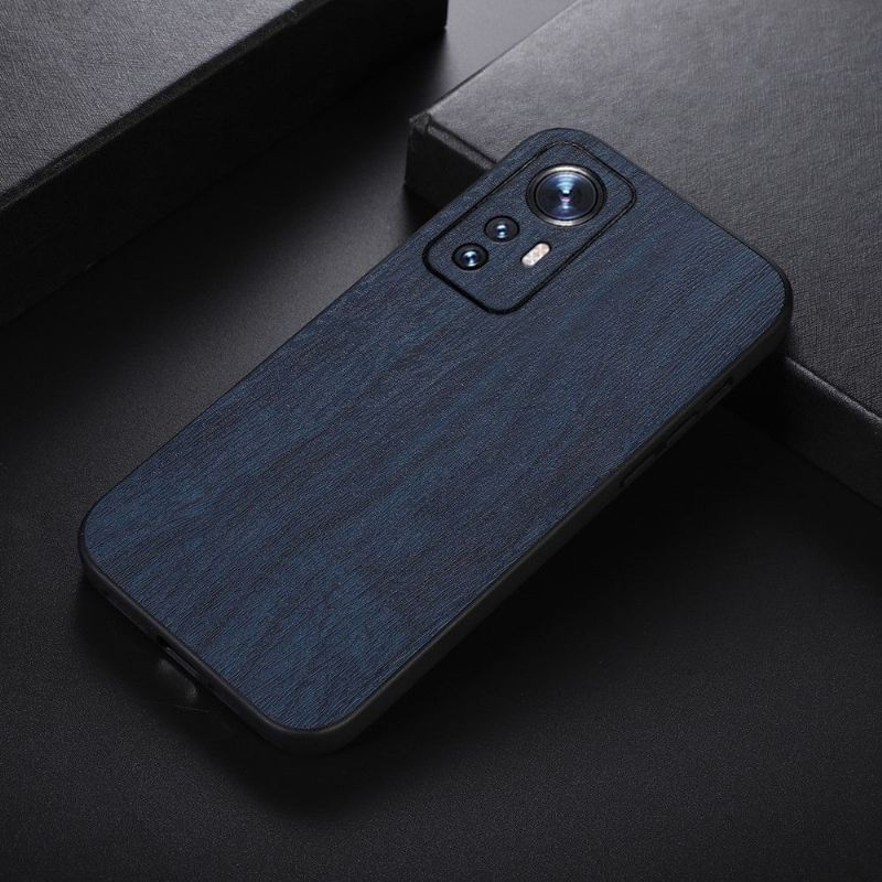 Coque Xiaomi 12 Pro Simili Cuir Effet Écorce