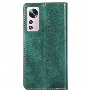 Flip cover Xiaomi 12 Pro PURE simili cuir