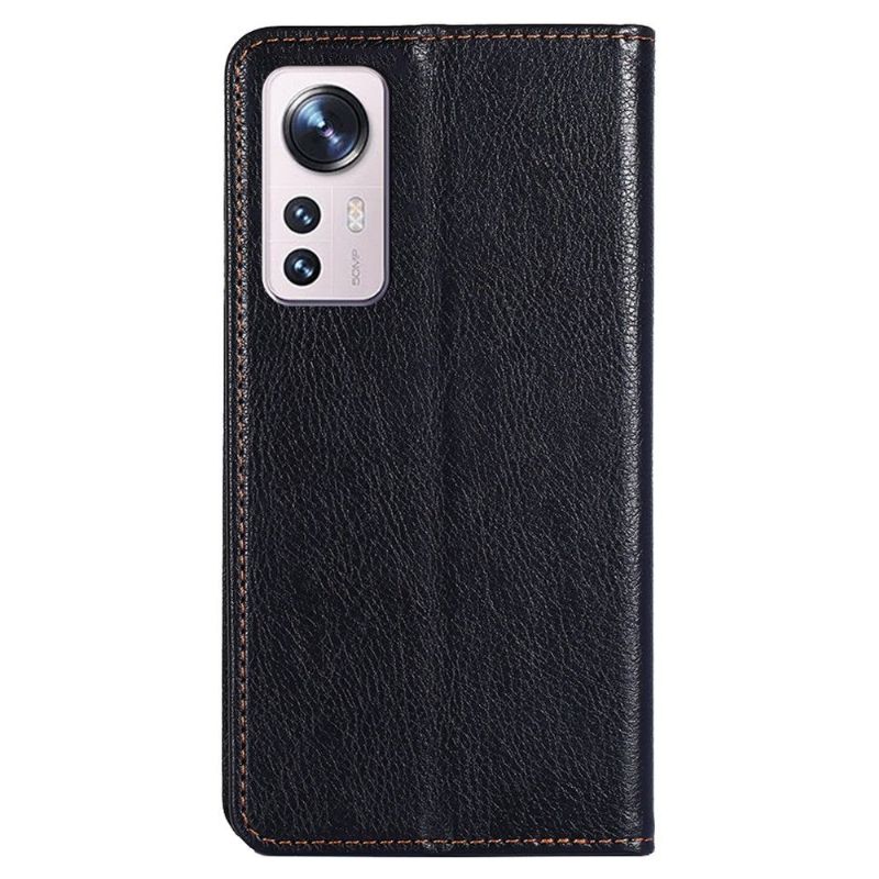 Flip cover Xiaomi 12 Pro PURE simili cuir