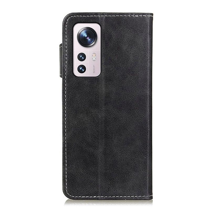 House Xiaomi 12 Pro S Shape effet cuir coutures apparentes