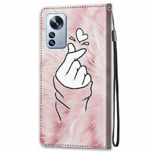 Housse Xiaomi 12 Pro Coeur Coréen