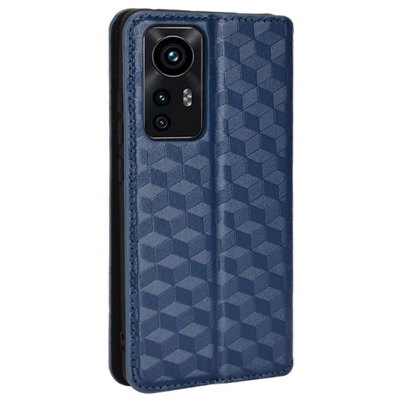 Housse Xiaomi 12 Pro flip cover design géométrie