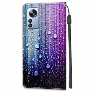 Housse Xiaomi 12 Pro Gouttes d'eau