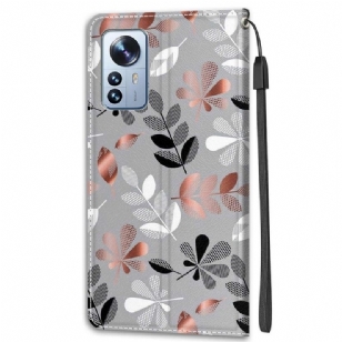 Housse Xiaomi 12 Pro Illustration feuilles sauvages