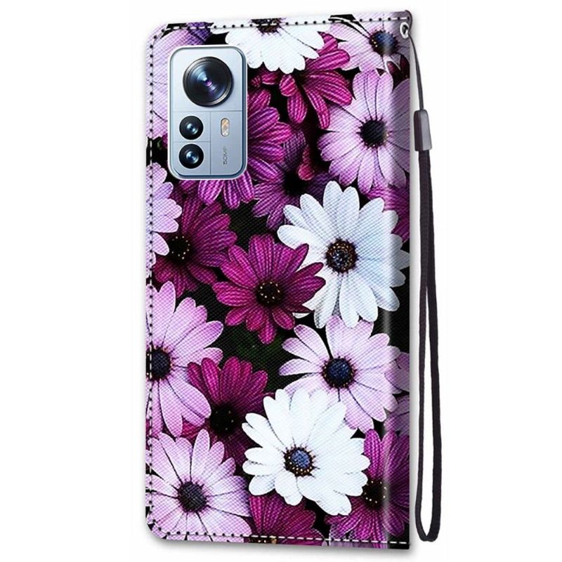 Housse Xiaomi 12 Pro marguerites colorées