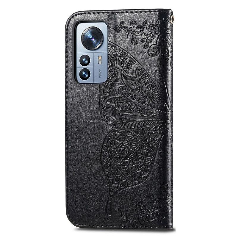 Housse Xiaomi 12 Pro Papillon Relief