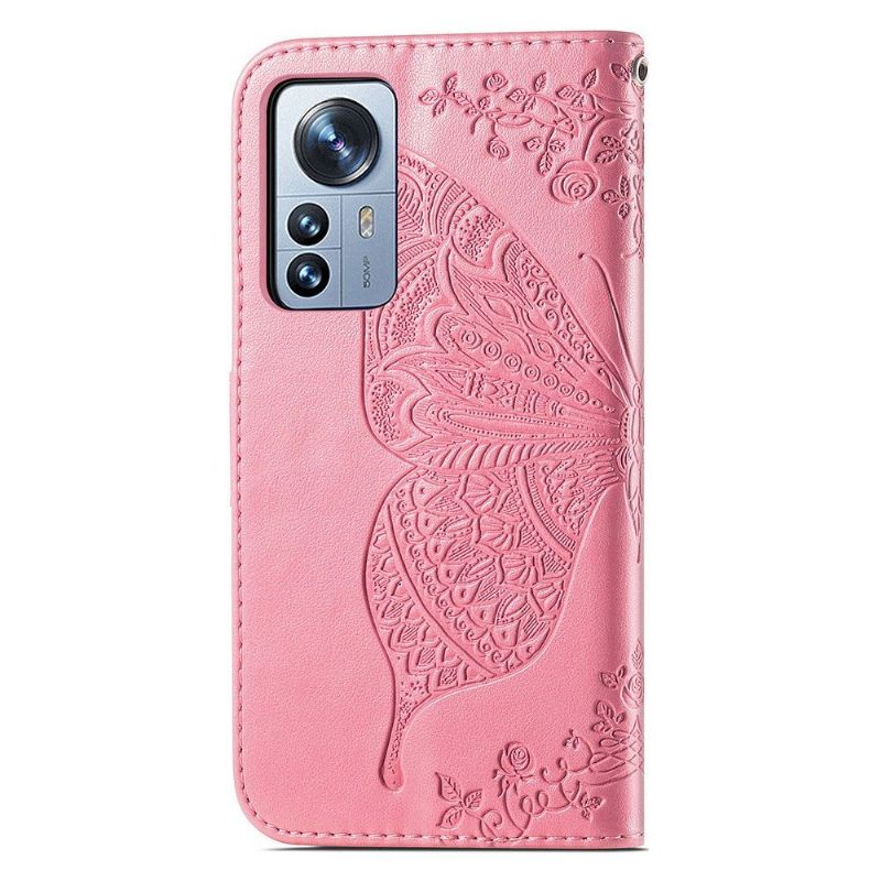 Housse Xiaomi 12 Pro Papillon Relief