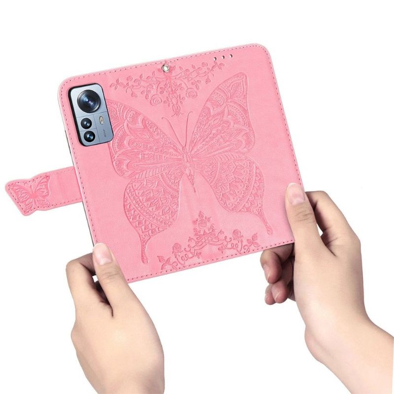 Housse Xiaomi 12 Pro Papillon Relief