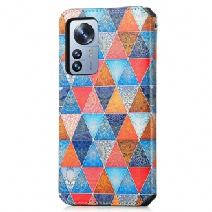 Housse Xiaomi 12 Pro Rabat Flip Mandala Kaléidoscope