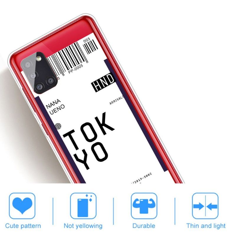 Coque Samsung Galaxy A51 Boarding Pass 05 TOKYO