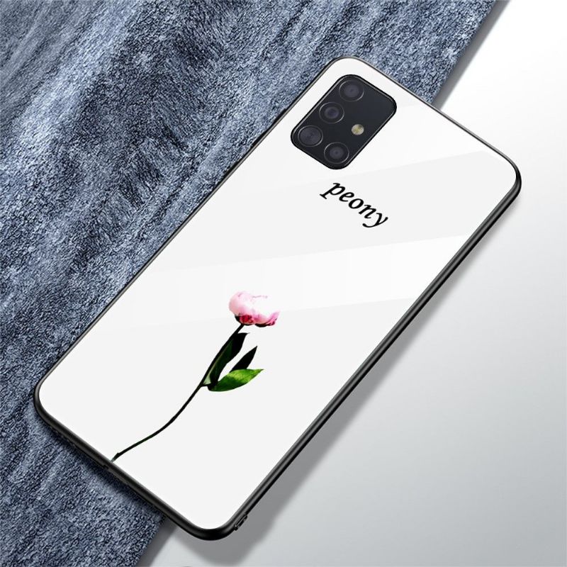 Coque Samsung Galaxy A51 dos en verre La Pivoine