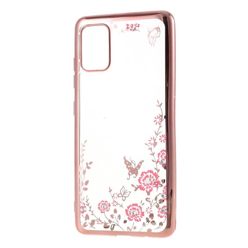 Coque Samsung Galaxy A51 transparente printemps fleuri