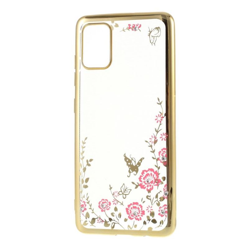 Coque Samsung Galaxy A51 transparente printemps fleuri