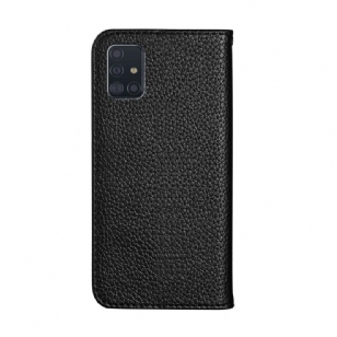 Flip cover Samsung Galaxy A51 simili cuir grainé