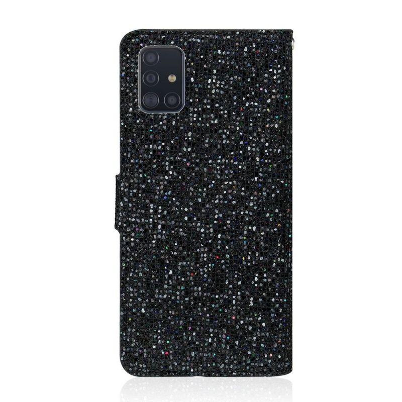 Housse Samsung Galaxy A51 Glitter Porte Cartes